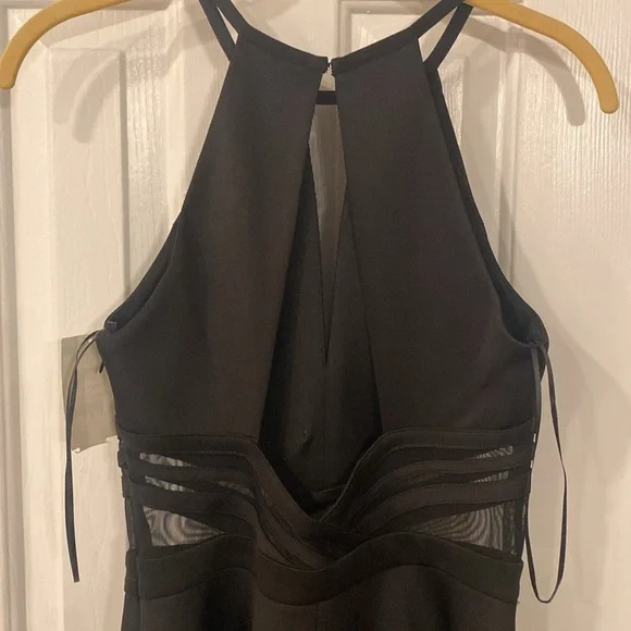 RESERVED Morgan and Company high neck fit and flare dress- 5 - Picture 10 of 14